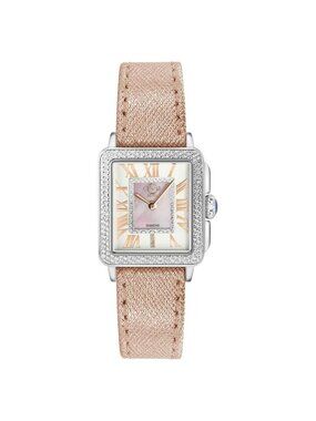 NWT Gv2 By Gevril Padova Quartz Diamond Pink Dial Ladies Watch